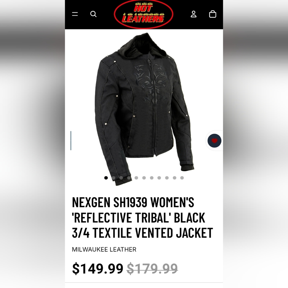 XL Women's Black Jacket With Hood